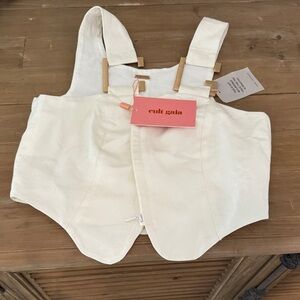 Cult Gaia Ivory Vest